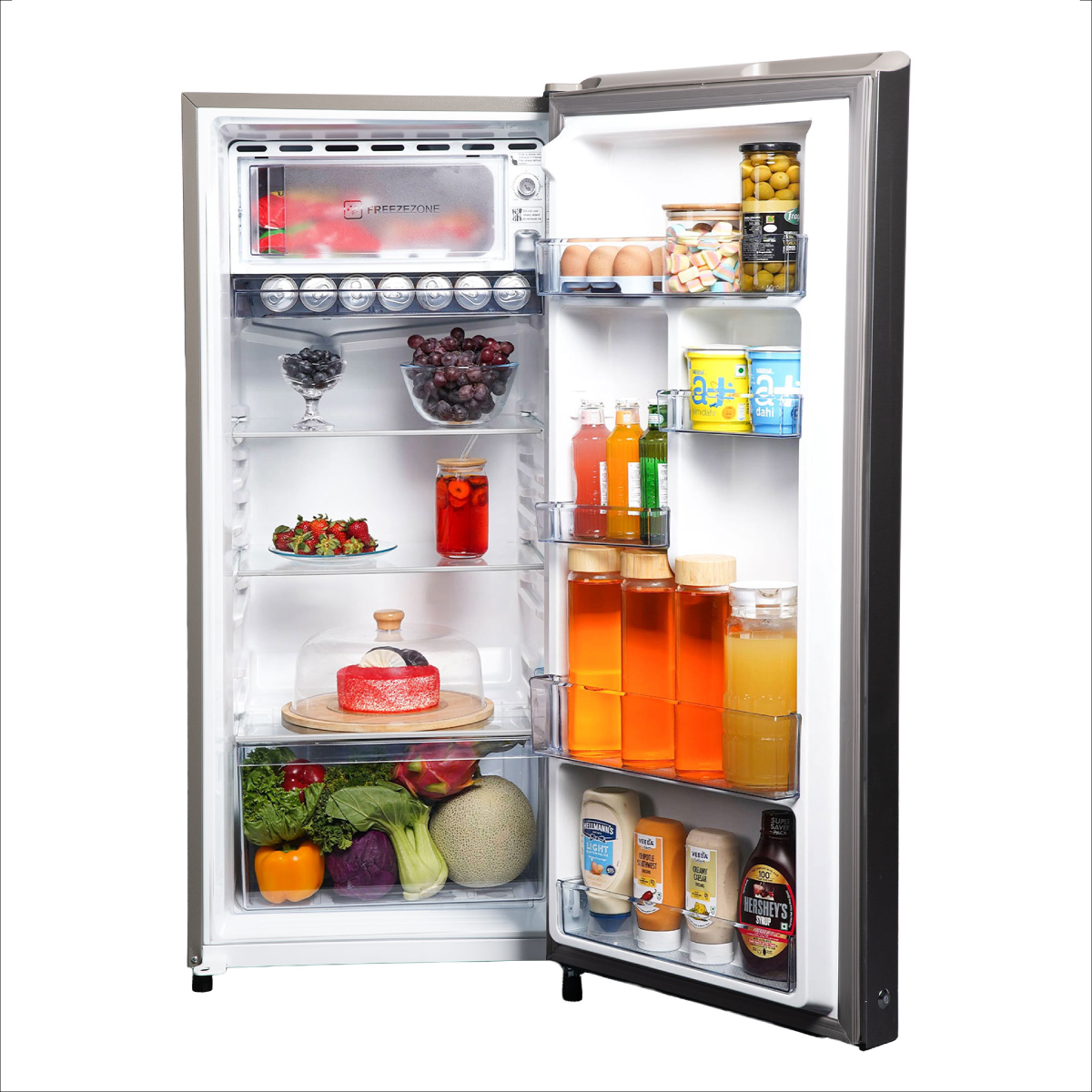 Haier 215L 2 Star UltraMarine Steel Single Door Refrigerator