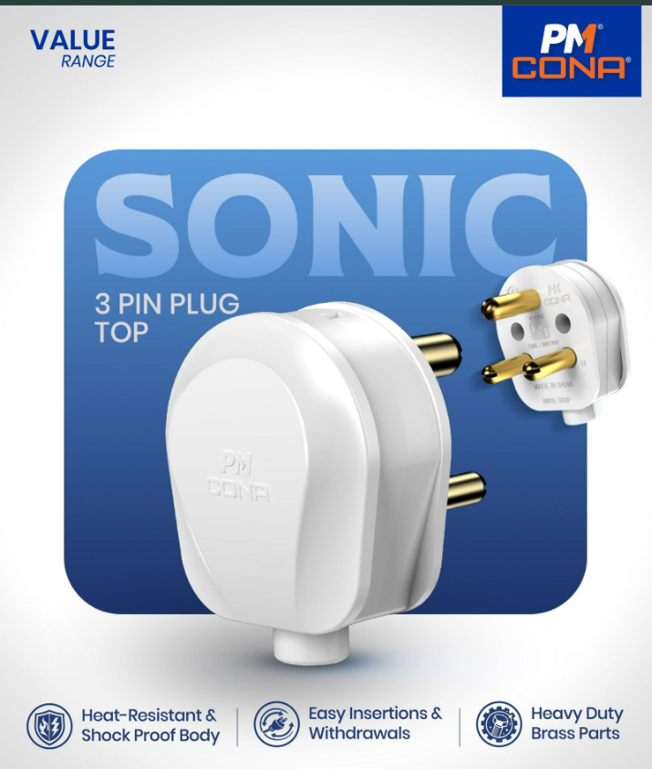 PM CONA Electrical Plugs 16 A 3 Pins