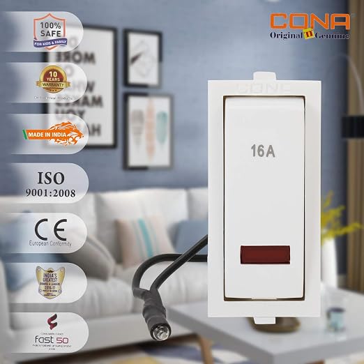 CONA 9396 Status 1 Way Modular Switch 16A with Indicator